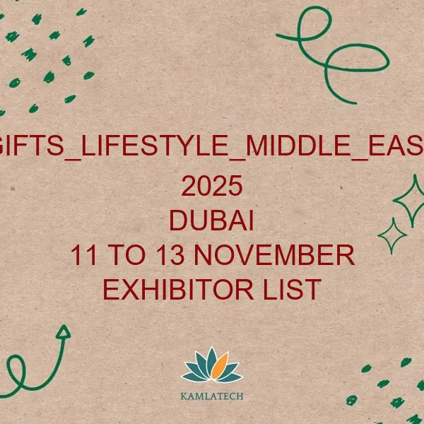 Gifts_Lifestyle_Middle_East Dubai 2025 Exhibitor List (222 Exhibitors)
